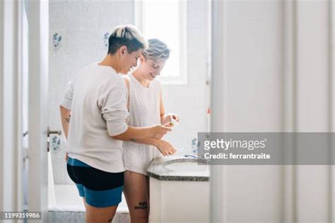 lesbian in the shower|331 Lesbians Showering Stock Photos & High